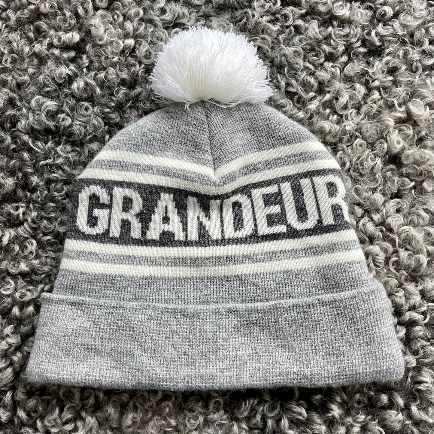 23.2 Pom Beanie - Light Grey